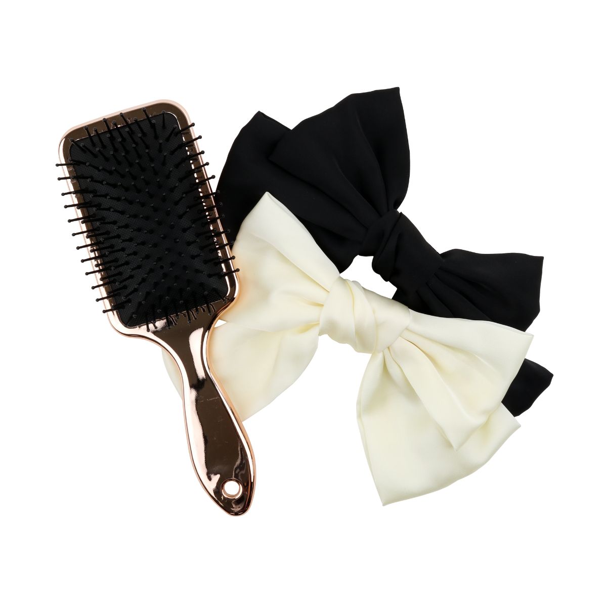 Luxury Chrome Brush & Bows Set