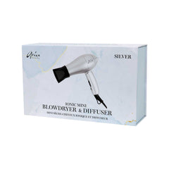 Aria Beauty Blow Dryers Silver Mini Blow Dryer