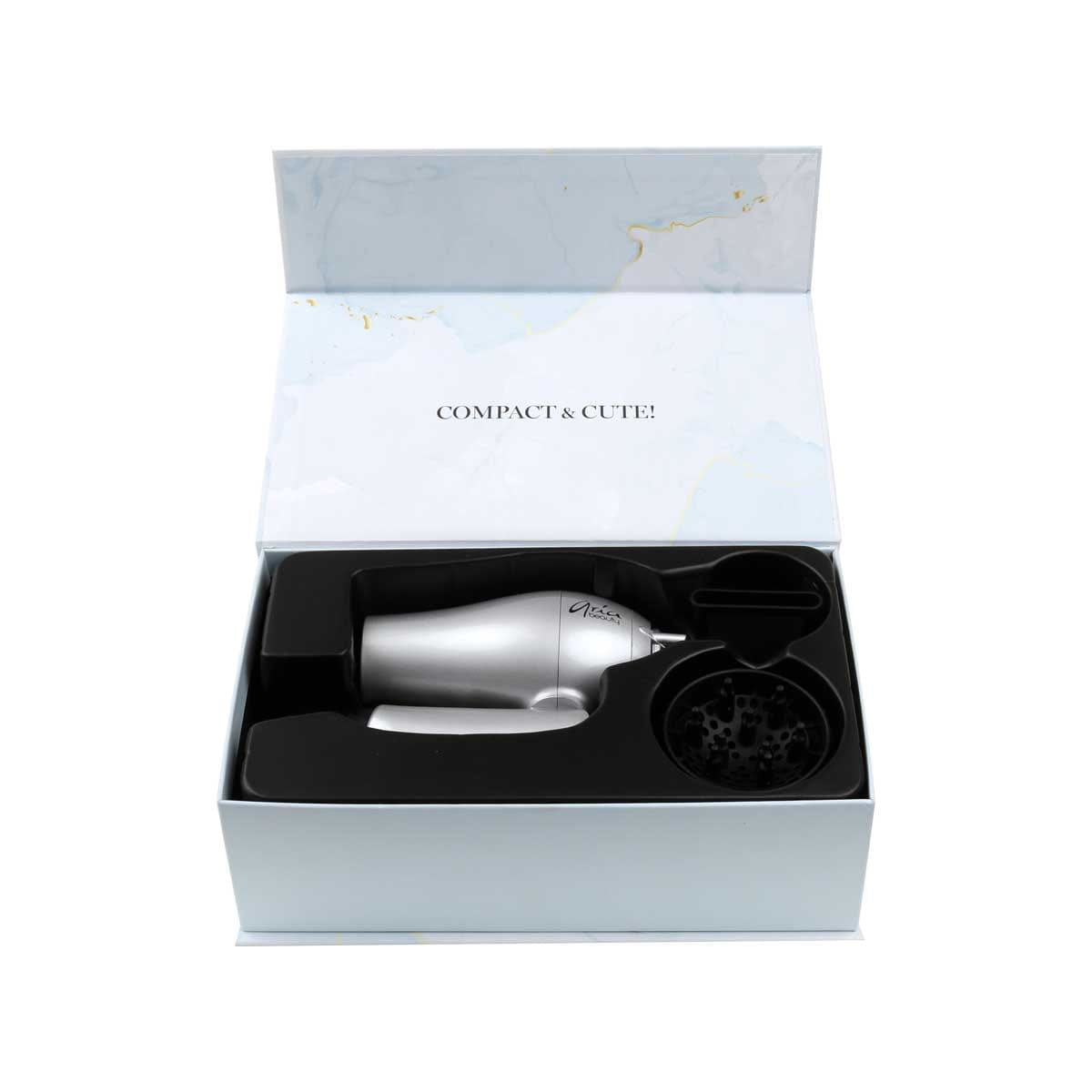 Aria Beauty Blow Dryers Silver Mini Blow Dryer