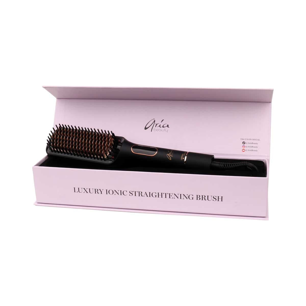 Aria Beauty Hair Tools Luxury Ionic Straightening Brush